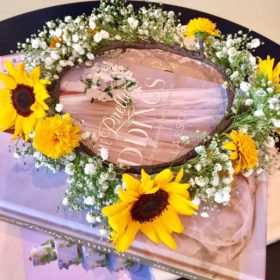 ヒマワリの花冠